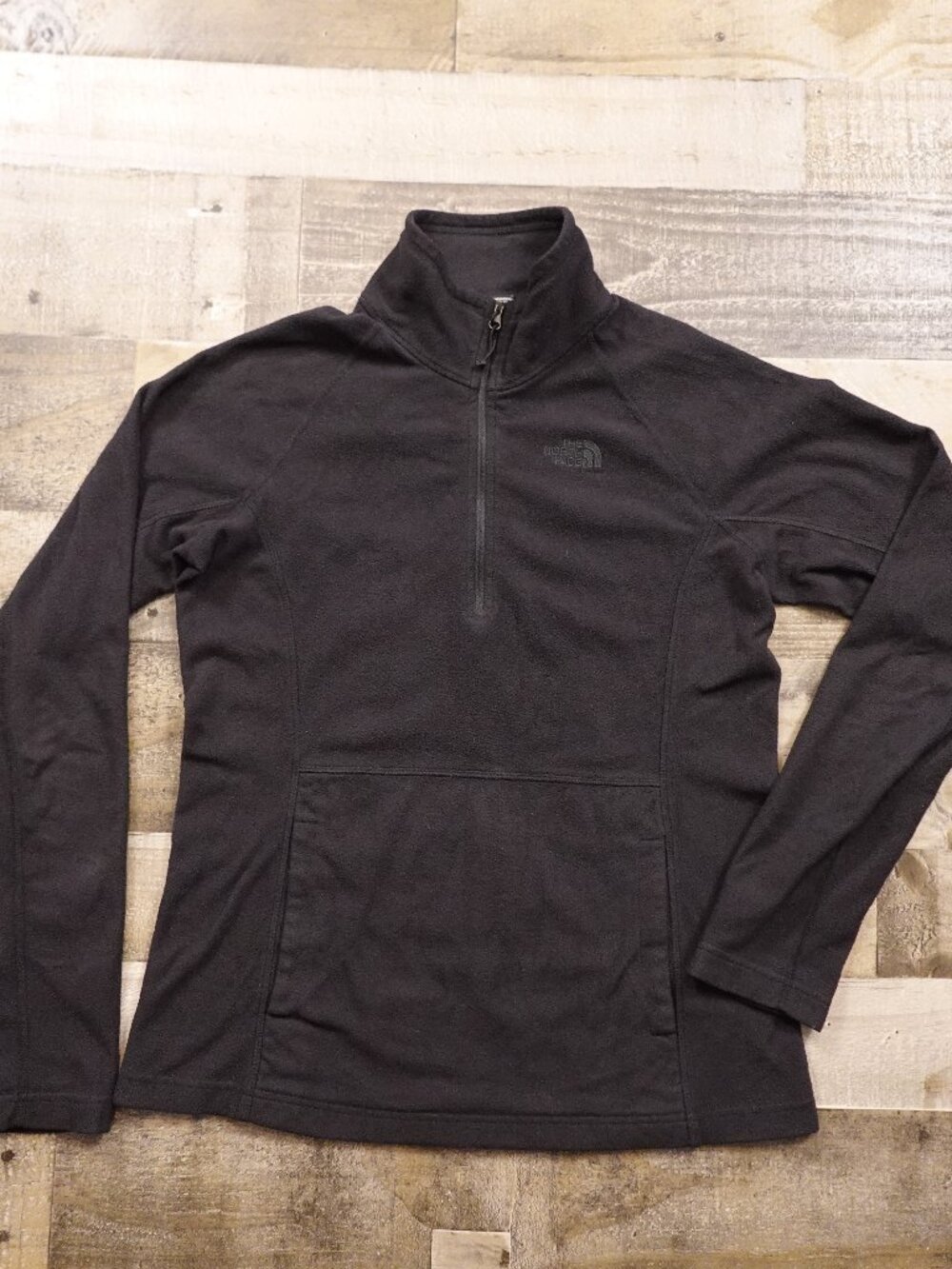The North Face Glacier 1/4 Zip Fleece Pullover Women’s Medium Black Outdoor